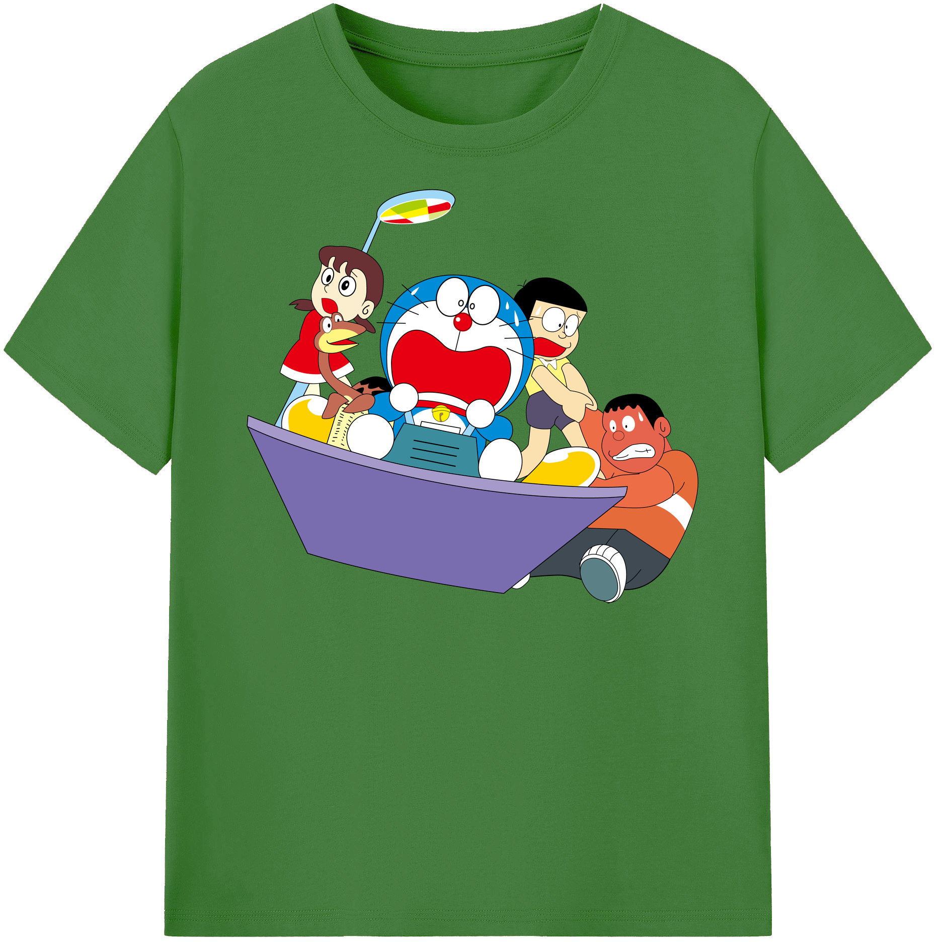 （画像用） ドラえもん Doraemon レディースカジュアルプリントTシャツ（綿100％）